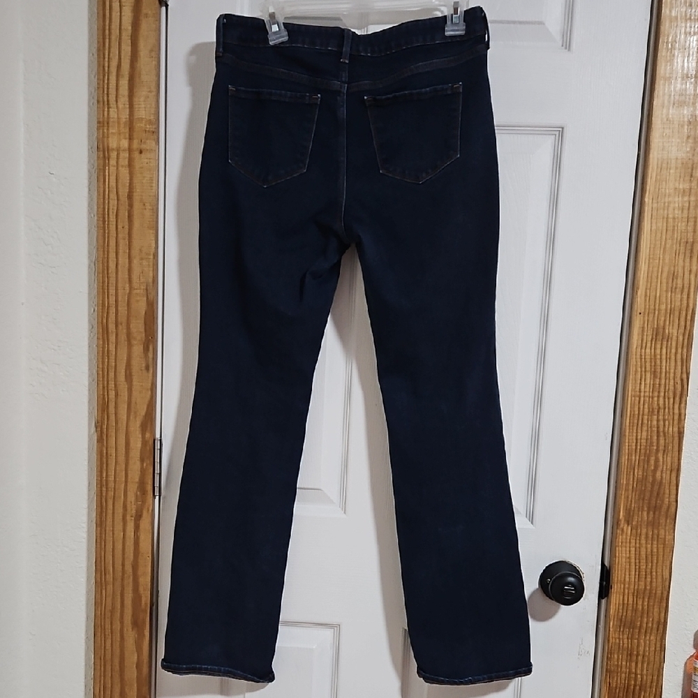 Old Navy Women's Straight Leg Black Jeans - Picture 3 of 4